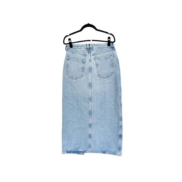 MNG High Waist Denim Midi Skirt - Picture 7 of 7